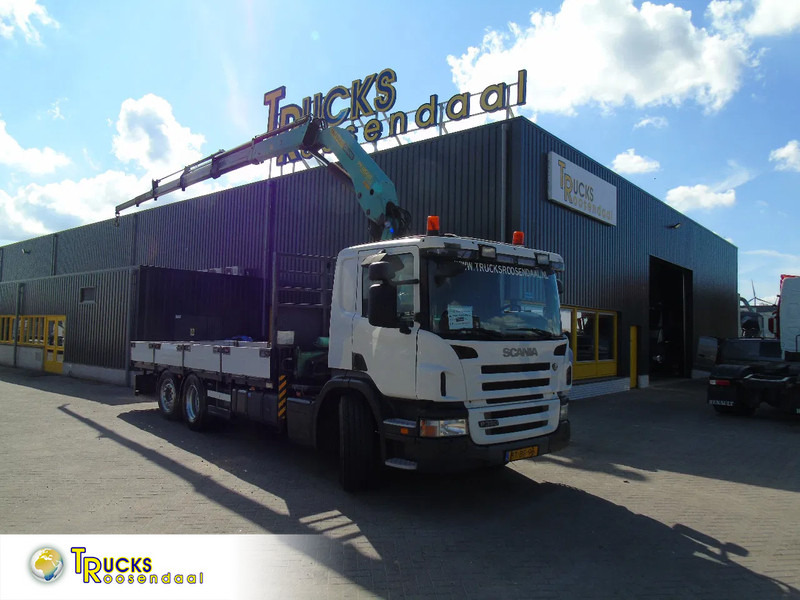 Scania P 380 + PALFINGER PK18.500 5x EXTENTION + 6X2 + STEERING AXLE + REMOTE - Tovornjak z dvigalom: slika 1 Scania P 380 + PALFINGER PK18.500 5x EXTENTION + 6X2 + STEERING AXLE + REMOTE - Tovornjak z dvigalom: slika 1