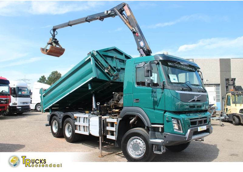 Volvo FMX 380 + 6x6 + HMF Z Crane Hardox KIPPER + Multi kap - Tovornjak prekucnik, Tovornjak z dvigalom: slika 1 Volvo FMX 380 + 6x6 + HMF Z Crane Hardox KIPPER + Multi kap - Tovornjak prekucnik, Tovornjak z dvigalom: slika 1