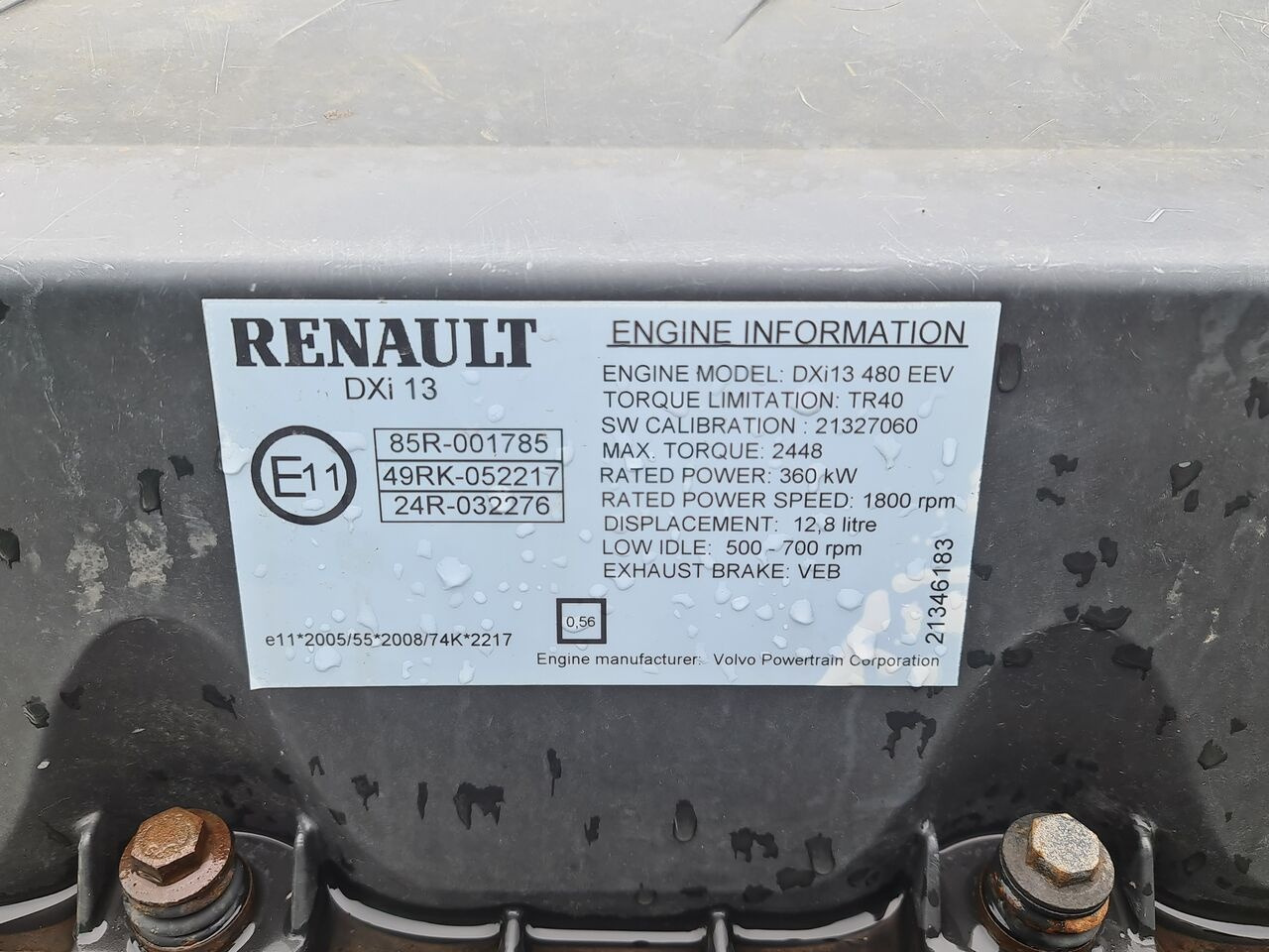 Renault MAGNUM DXI 13 480 EEV - Motor za Tovornjak: slika 5 Renault MAGNUM DXI 13 480 EEV - Motor za Tovornjak: slika 5
