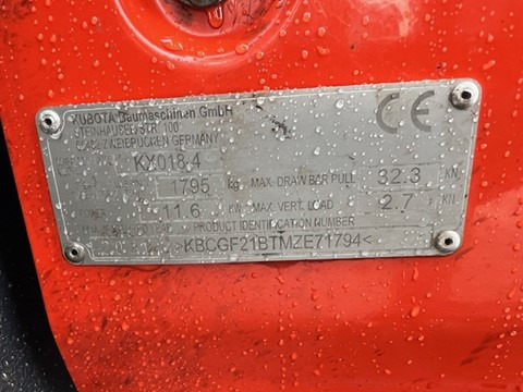 Mini bager KUBOTA KX 018-4 (2021): slika 9