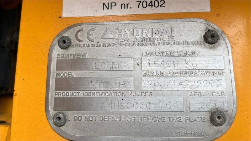 Hyundai 757-9A XTD med lan-arm. En-ejeres maskine med Lock - Kolesni nakladalec: slika 5 Hyundai 757-9A XTD med lan-arm. En-ejeres maskine med Lock - Kolesni nakladalec: slika 5