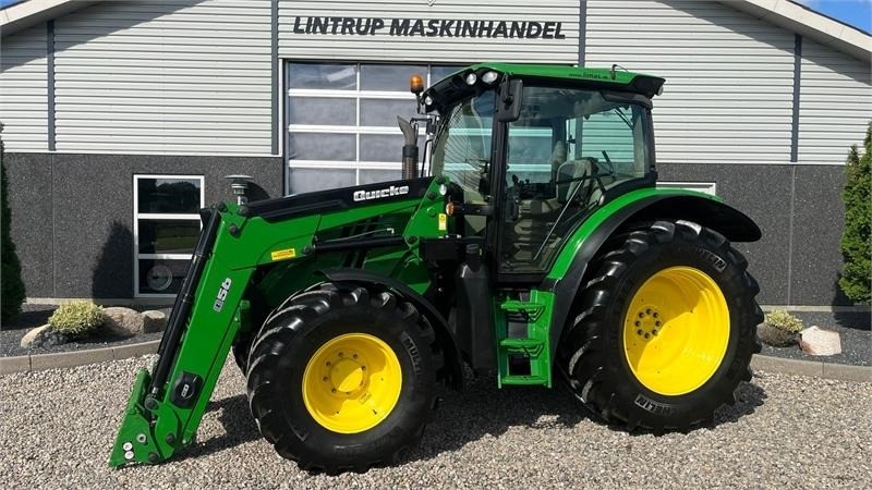 John Deere 6115R Med frontlæsser og krybegear - Traktor: slika 1 John Deere 6115R Med frontlæsser og krybegear - Traktor: slika 1