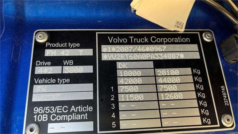 Volvo FH 540 Globetrotter XL, fuld luft affjedring og Al - Vlačilec: slika 4 Volvo FH 540 Globetrotter XL, fuld luft affjedring og Al - Vlačilec: slika 4