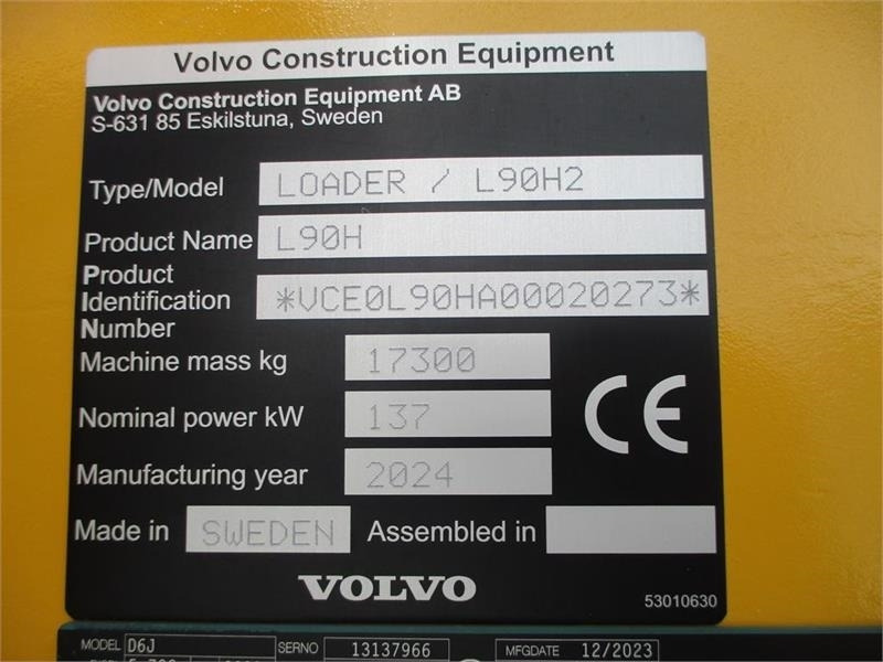 Volvo L90H H2 AGRICULTURE Dansk-maskine, Co-Pilot, LANG- - Kolesni nakladalec: slika 3 Volvo L90H H2 AGRICULTURE Dansk-maskine, Co-Pilot, LANG- - Kolesni nakladalec: slika 3