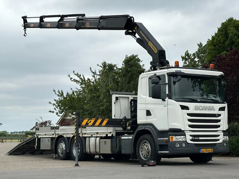 Scania G360 EURO6!!KRAAN/KRAN/MACHINE/MASCHINE/RAMPEN!!TRANSPORTER!LIER/WINCH!! - Tovornjak avtotransporter, Tovornjak z dvigalom: slika 1 Scania G360 EURO6!!KRAAN/KRAN/MACHINE/MASCHINE/RAMPEN!!TRANSPORTER!LIER/WINCH!! - Tovornjak avtotransporter, Tovornjak z dvigalom: slika 1