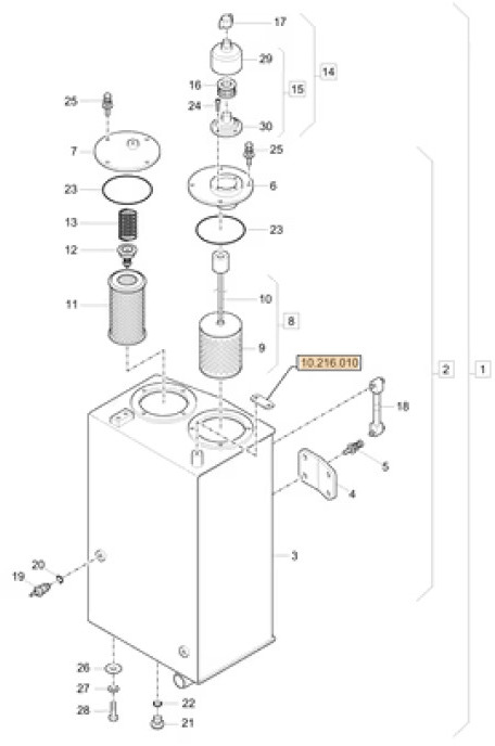 Case 3LML03100 - 33ML02012CG (FUEL) - Rezervoar za gorivo za Gradbeni stroj: slika 2 Case 3LML03100 - 33ML02012CG (FUEL) - Rezervoar za gorivo za Gradbeni stroj: slika 2