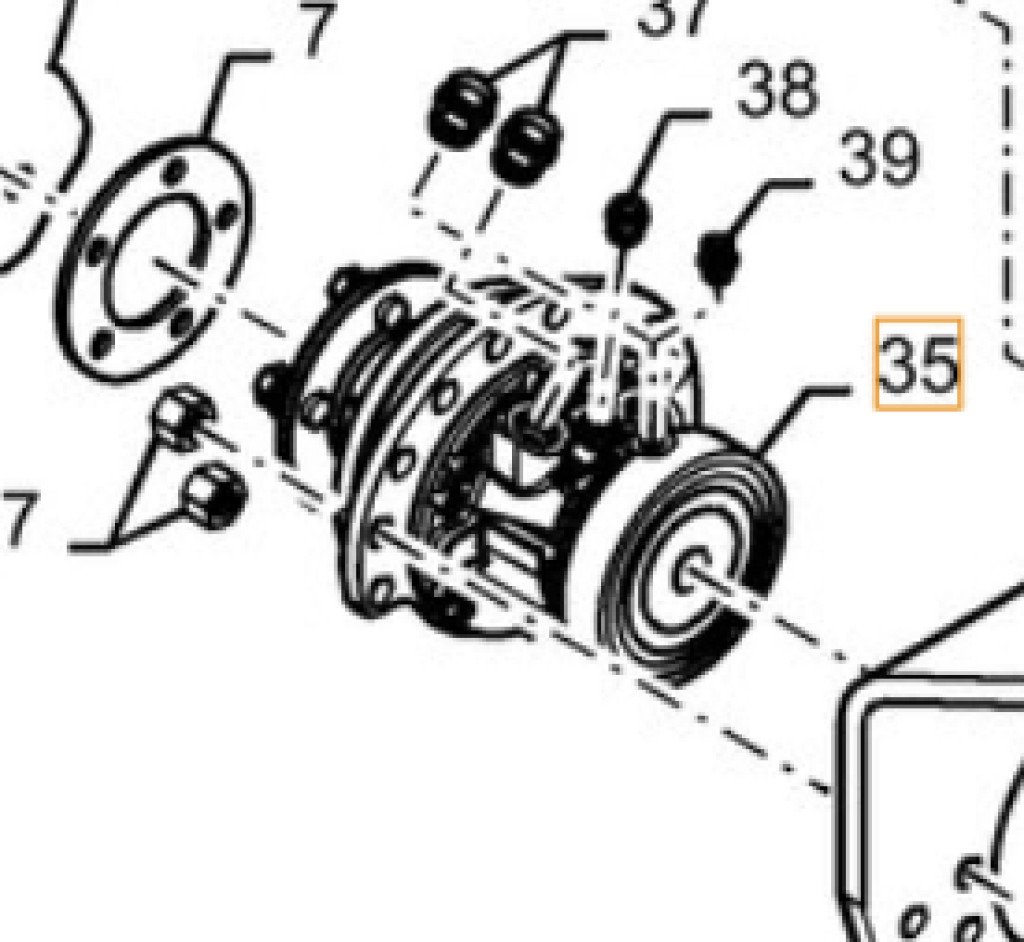 Case 47419139 - Hidravlični motor za Kmetijski stroj: slika 1 Case 47419139 - Hidravlični motor za Kmetijski stroj: slika 1