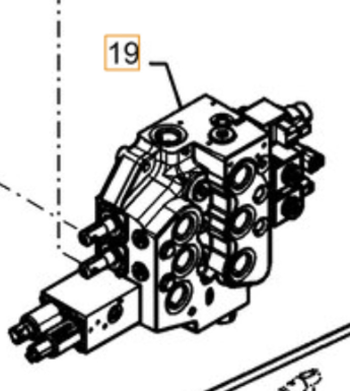 Case 47647500 - Hidravlični ventil za Gradbeni stroj: slika 1 Case 47647500 - Hidravlični ventil za Gradbeni stroj: slika 1