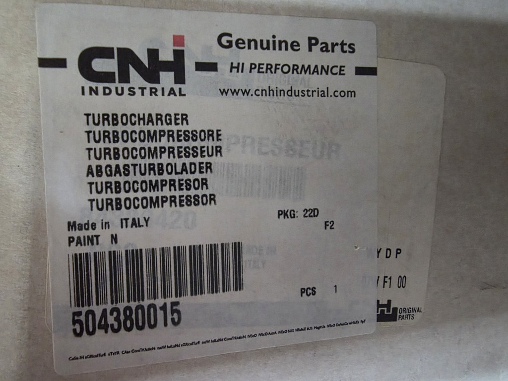 Case 504380015 - Turbo za Gradbeni stroj: slika 4 Case 504380015 - Turbo za Gradbeni stroj: slika 4