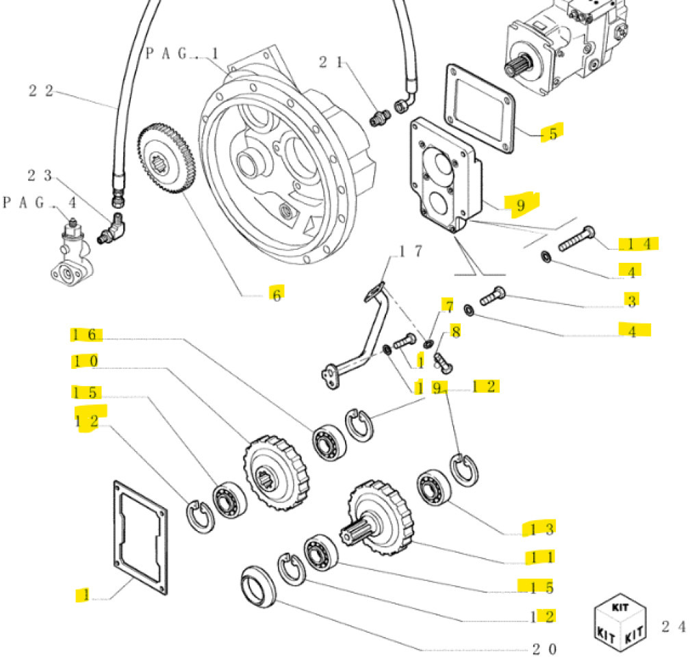 Case 76093726 - Transmission za Kmetijski stroj: slika 1 Case 76093726 - Transmission za Kmetijski stroj: slika 1