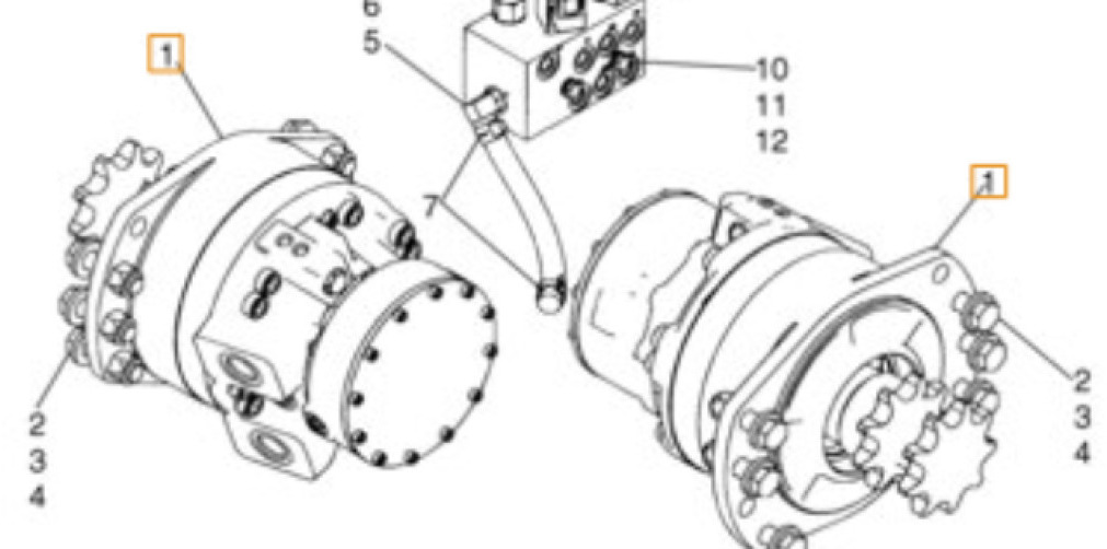 Case 87035341EX - Nihajni motor za Gradbeni stroj: slika 2 Case 87035341EX - Nihajni motor za Gradbeni stroj: slika 2