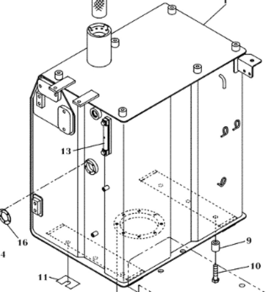Case KLH12430 - KLH11380 - Rezervoar za gorivo za Gradbeni stroj: slika 1 Case KLH12430 - KLH11380 - Rezervoar za gorivo za Gradbeni stroj: slika 1