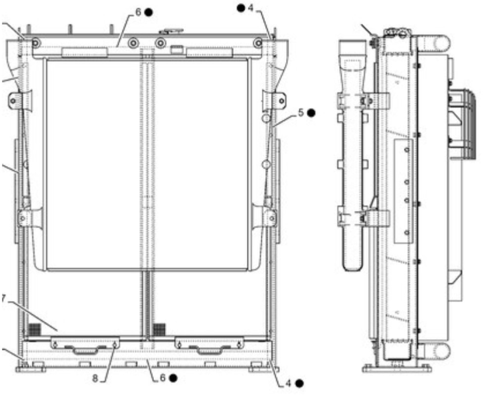 Case KWH12780 - Hladilnik motorja za Gradbeni stroj: slika 1 Case KWH12780 - Hladilnik motorja za Gradbeni stroj: slika 1