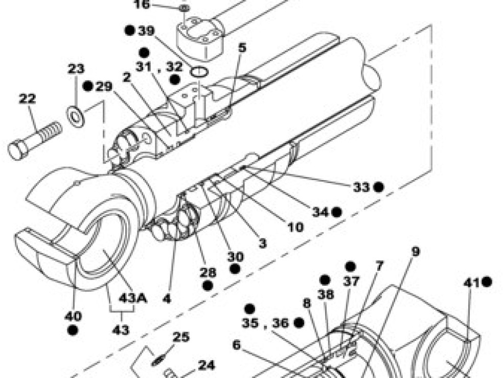 Case LZ007420 - LB010990 - Hidravlični cilinder za Kmetijski stroj: slika 1 Case LZ007420 - LB010990 - Hidravlični cilinder za Kmetijski stroj: slika 1