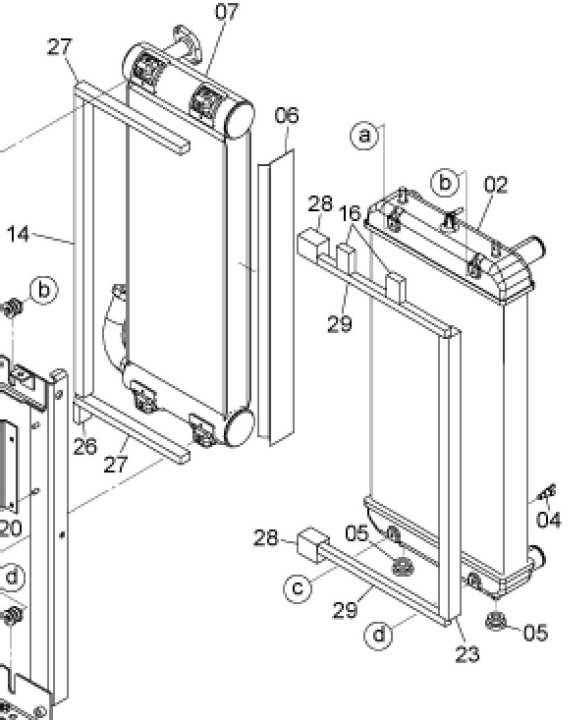 Hitachi YA00009861 - YA00009861* - Hladilnik motorja za Gradbeni stroj: slika 1 Hitachi YA00009861 - YA00009861* - Hladilnik motorja za Gradbeni stroj: slika 1