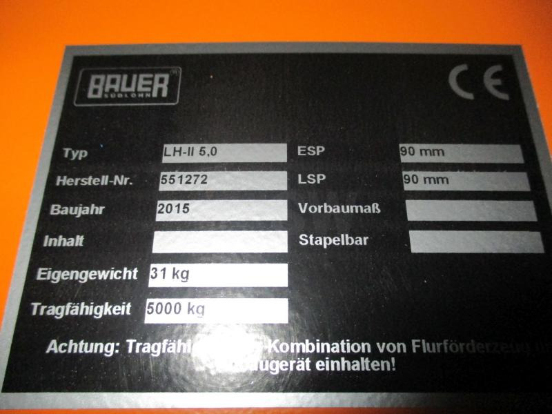 Bauer Lasthaken LH-II 5,0 - Skladiščna oprema: slika 3 Bauer Lasthaken LH-II 5,0 - Skladiščna oprema: slika 3