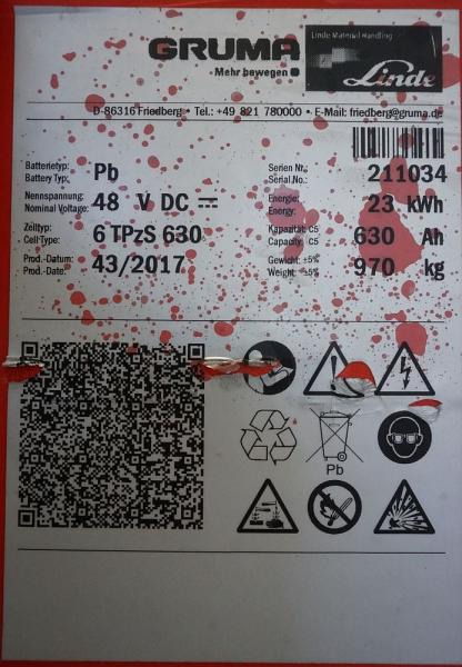 GRUMA 48 Volt 6 PzS 630 Ah - Akumulator: slika 5 GRUMA 48 Volt 6 PzS 630 Ah - Akumulator: slika 5