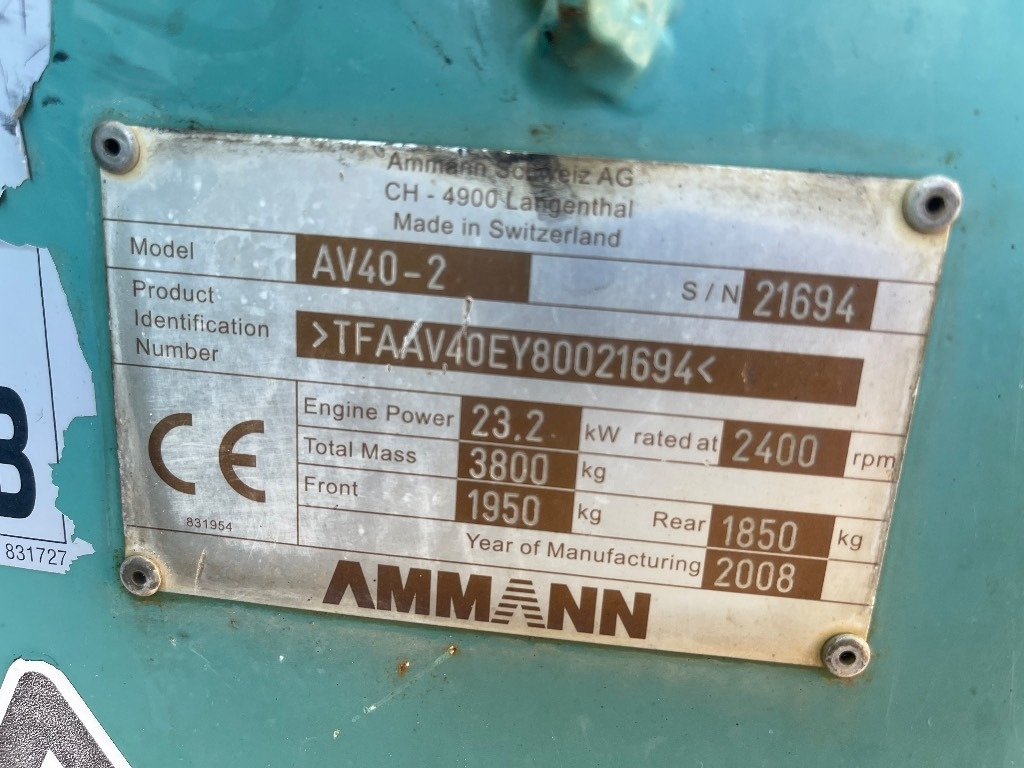 Ammann AV 40-2 - Cestni valjar: slika 3 Ammann AV 40-2 - Cestni valjar: slika 3