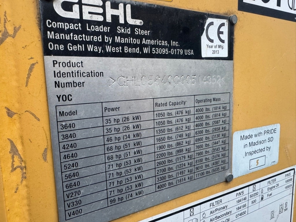 Mini nakladalec Gehl 5640: slika 10 Mini nakladalec Gehl 5640: slika 10