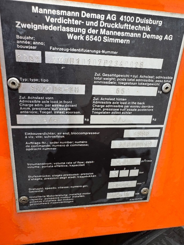 Mannesman demag SC20 DS - Zračni kompresor: slika 5 Mannesman demag SC20 DS - Zračni kompresor: slika 5