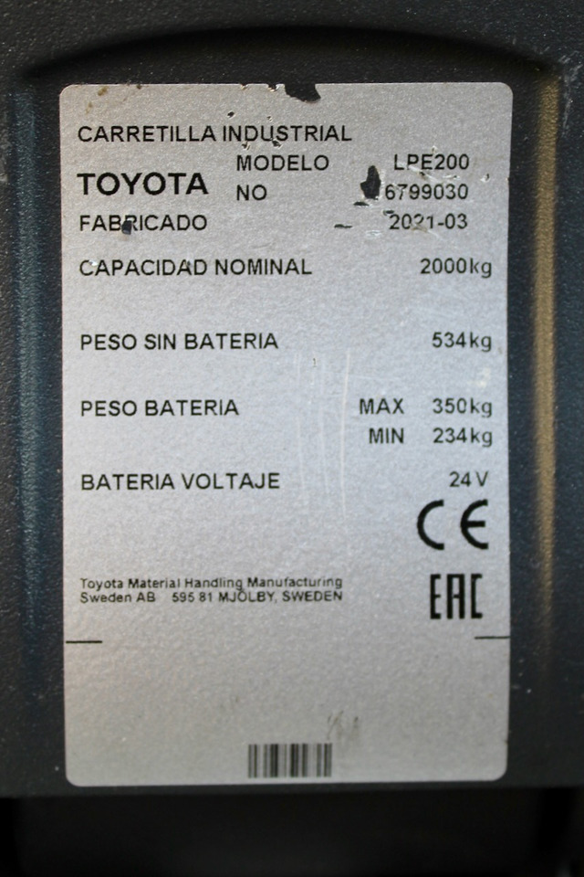 Paletni viličar BT LPE 200: slika 7