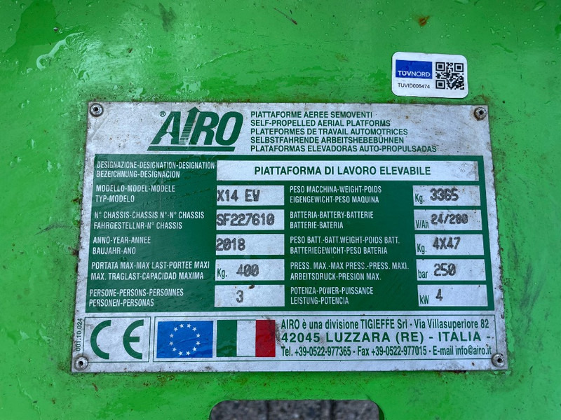 AIRO X 14 EW - Škarjasta dvižna ploščad: slika 3 AIRO X 14 EW - Škarjasta dvižna ploščad: slika 3