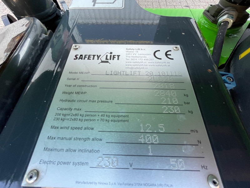 Hinowa Lightlift 20.10 IIIS SOLD - Zglobna dvižna ploščad: slika 3 Hinowa Lightlift 20.10 IIIS SOLD - Zglobna dvižna ploščad: slika 3