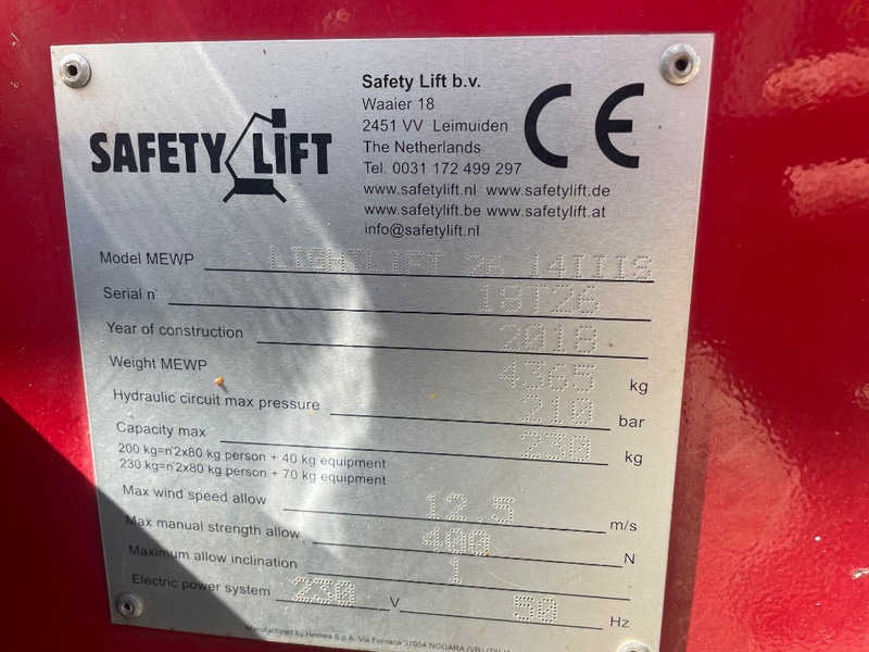 Hinowa Lightlift 26.14 III S - Zglobna dvižna ploščad: slika 3 Hinowa Lightlift 26.14 III S - Zglobna dvižna ploščad: slika 3