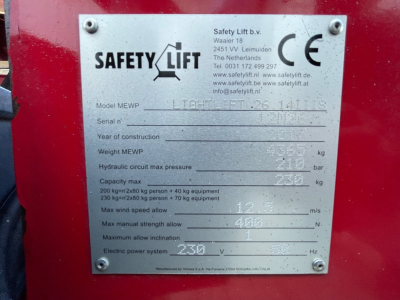 Hinowa Lightlift 26.14 IIIS - Zglobna dvižna ploščad: slika 3 Hinowa Lightlift 26.14 IIIS - Zglobna dvižna ploščad: slika 3
