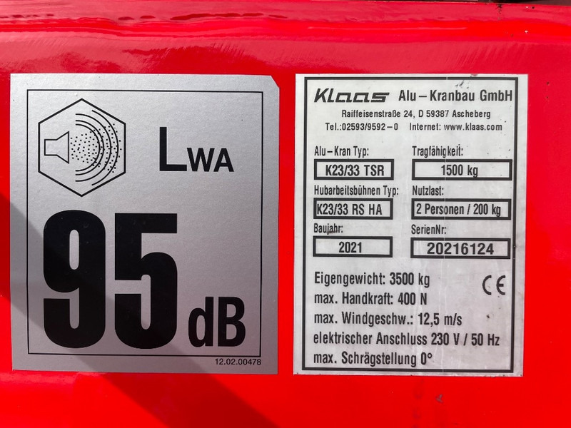 Klaas K 23/33 TSR - Avtodvigalo za vse namene: slika 3 Klaas K 23/33 TSR - Avtodvigalo za vse namene: slika 3