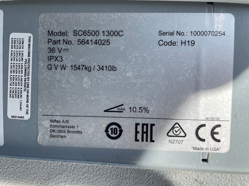 Nilfisk SC 6500 1300C - Kombinirani čistilni stroj: slika 3 Nilfisk SC 6500 1300C - Kombinirani čistilni stroj: slika 3