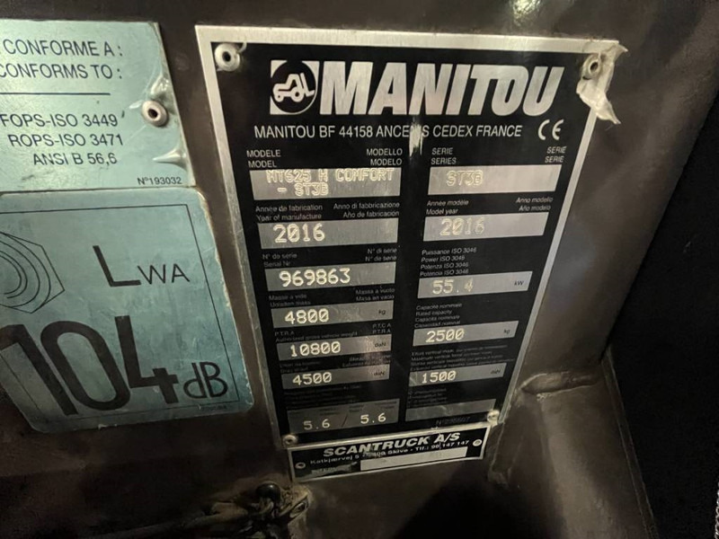 Teleskopski kolesni nakladalnik Manitou MT625-75H Comfort: slika 9 Teleskopski kolesni nakladalnik Manitou MT625-75H Comfort: slika 9