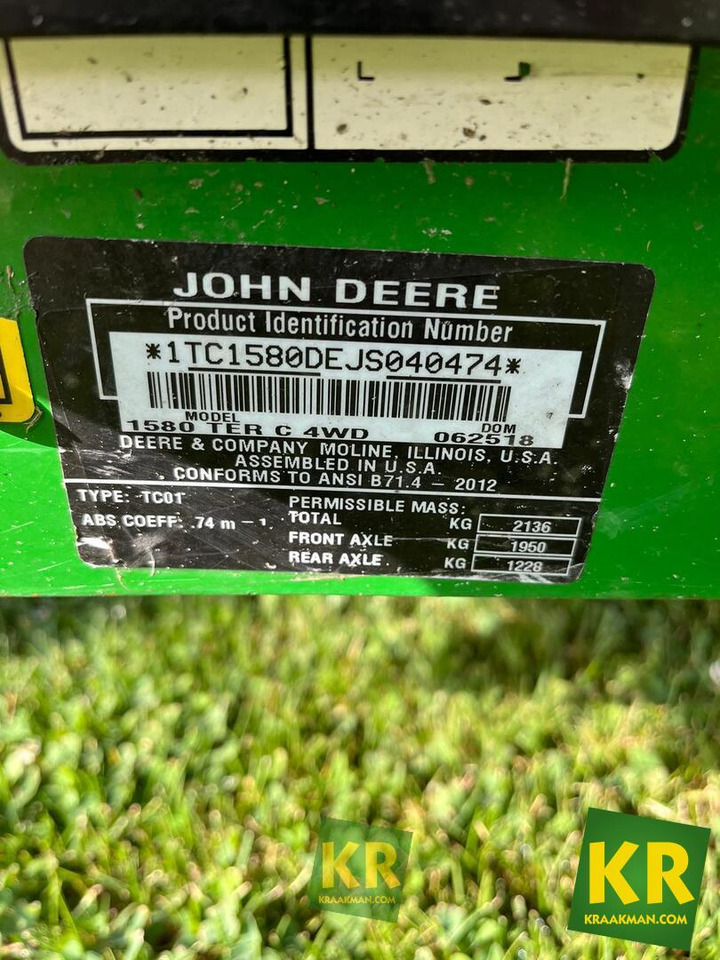 John Deere 1580 - Vrtna kosilnica: slika 4 John Deere 1580 - Vrtna kosilnica: slika 4
