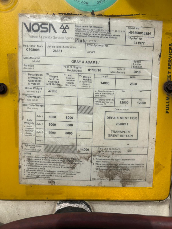 Gray and Adams 2010 Vector 1850 – D12 - Polprikolica hladilnik: slika 5 Gray and Adams 2010 Vector 1850 – D12 - Polprikolica hladilnik: slika 5