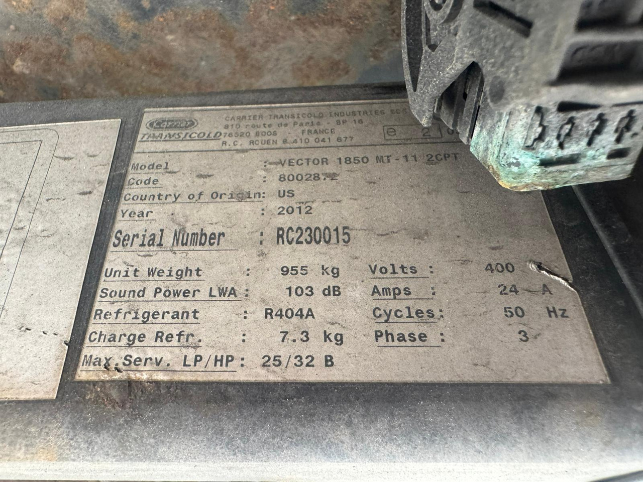 Gray and Adams 2012 Vector 1850 MT – 4832 - Polprikolica hladilnik: slika 5 Gray and Adams 2012 Vector 1850 MT – 4832 - Polprikolica hladilnik: slika 5