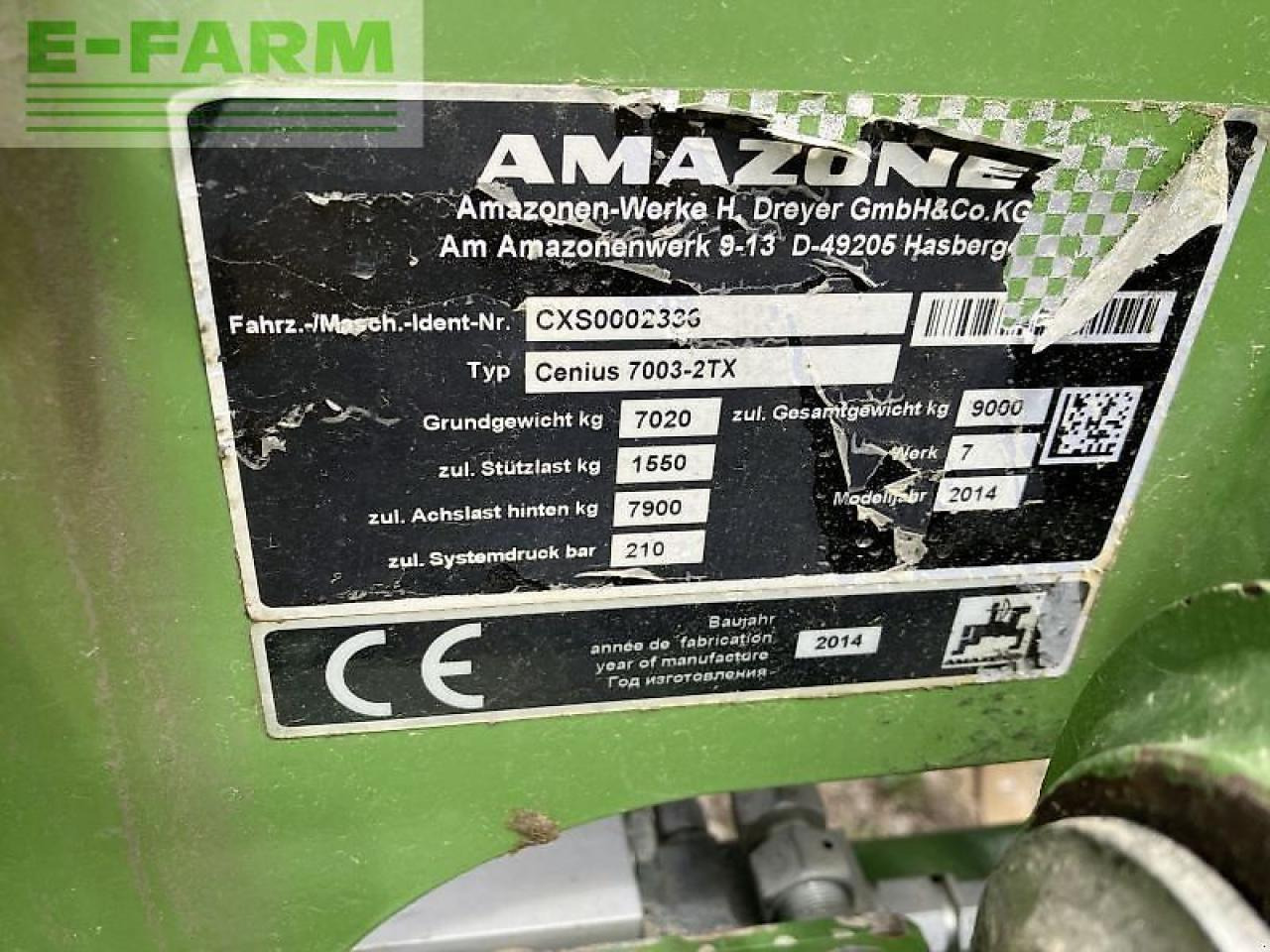 Kultivator Amazone gebr. grubber cenius 7003-2tx: slika 10