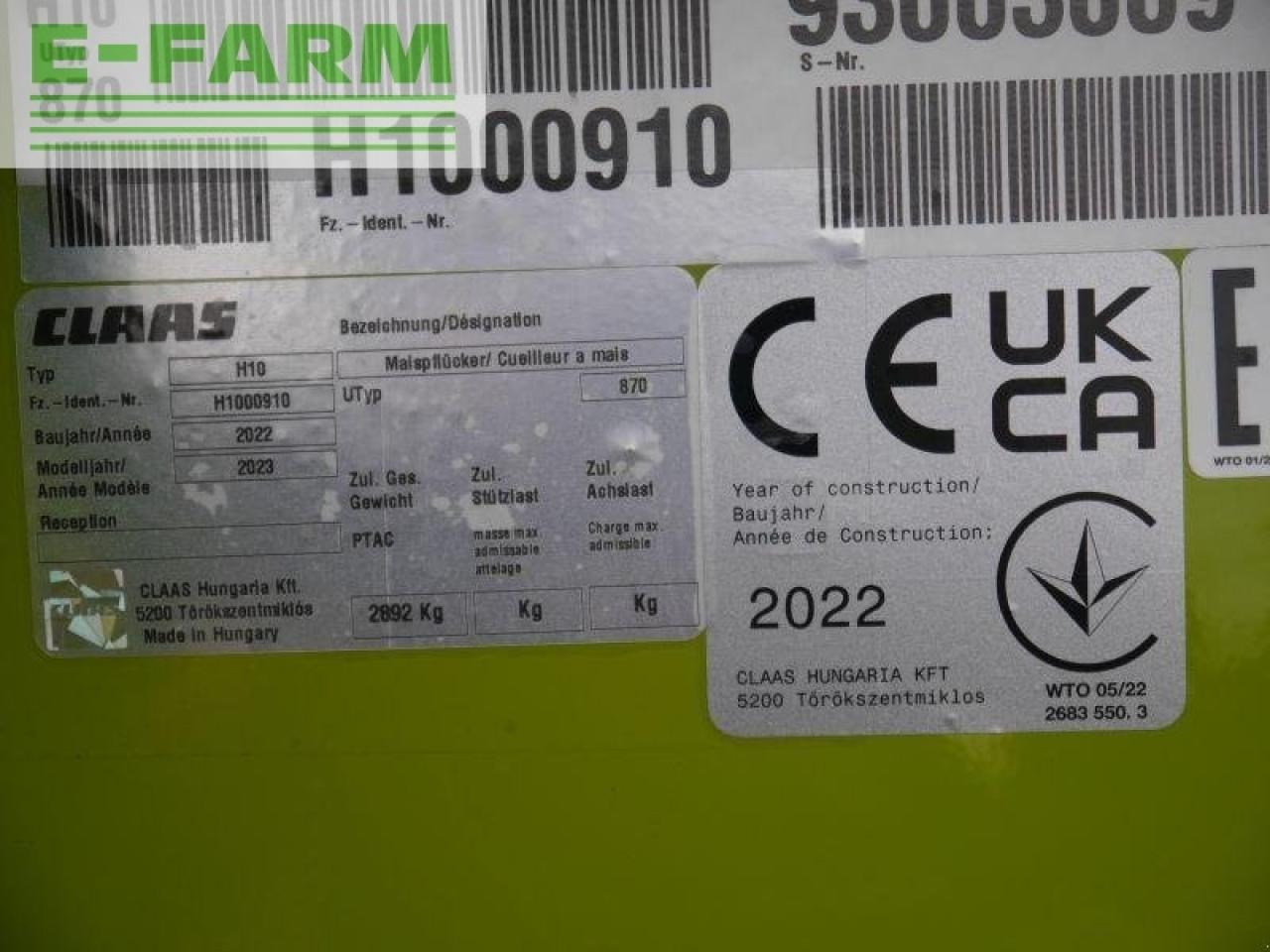 Kombajn za koruzo CLAAS corio 870 fc conspeed: slika 7