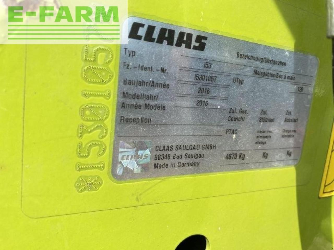 Priključek za kombajn za krmo CLAAS orbis 900: slika 8