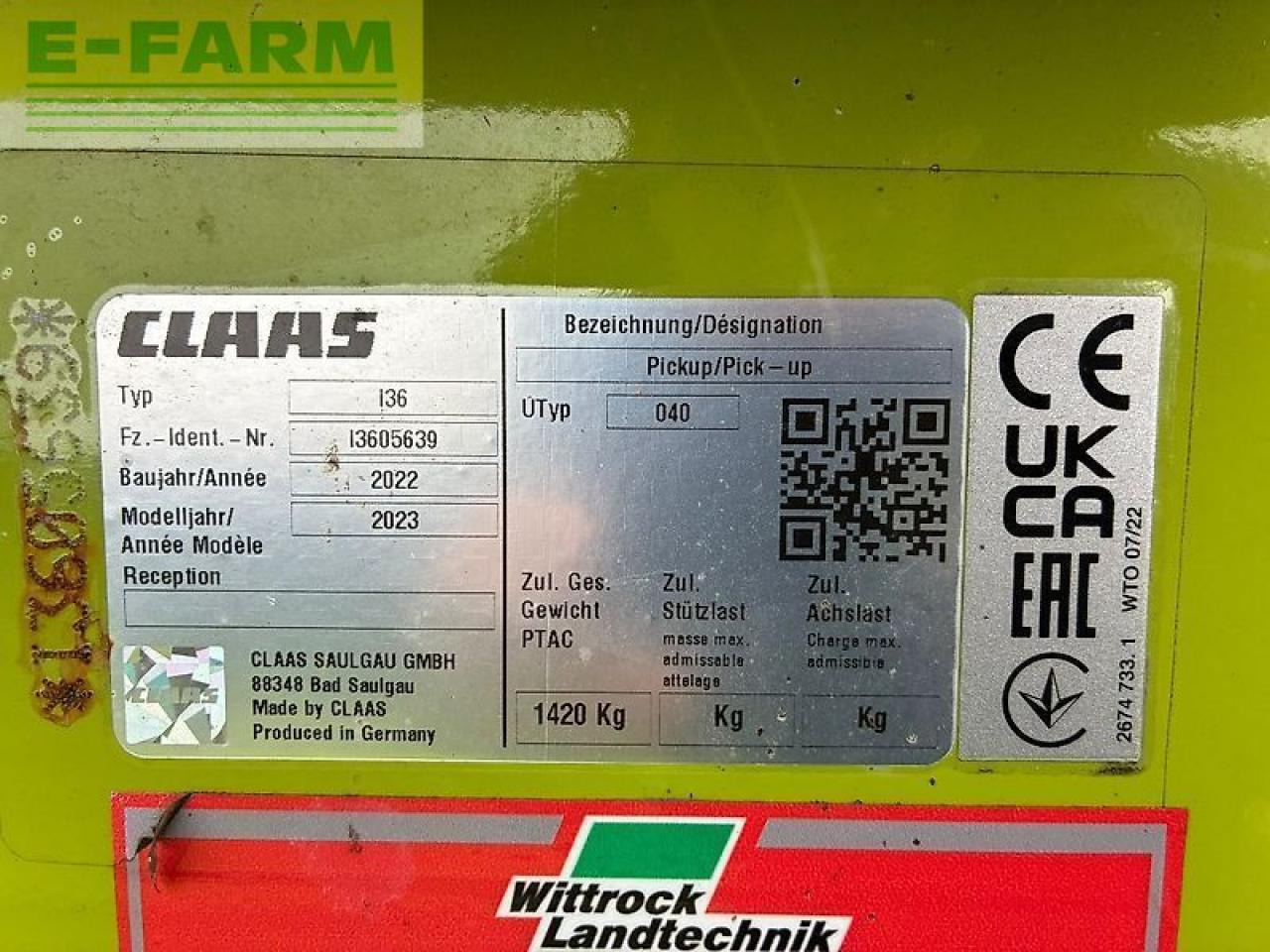 CLAAS pu 300 profi contour - Priključek za kombajn za krmo: slika 4 CLAAS pu 300 profi contour - Priključek za kombajn za krmo: slika 4