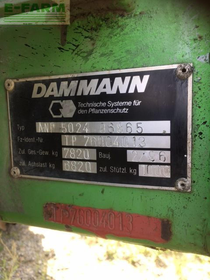 Dammann anp 5024 - Vlečna škropilnica: slika 4 Dammann anp 5024 - Vlečna škropilnica: slika 4