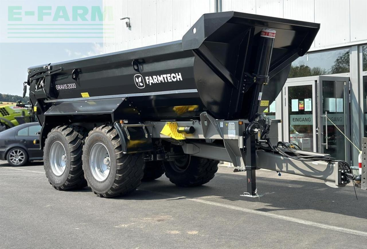 Farmtech gravis 2000 hardox black edition - Kmetijska kiper prikolica/ Demper: slika 3 Farmtech gravis 2000 hardox black edition - Kmetijska kiper prikolica/ Demper: slika 3