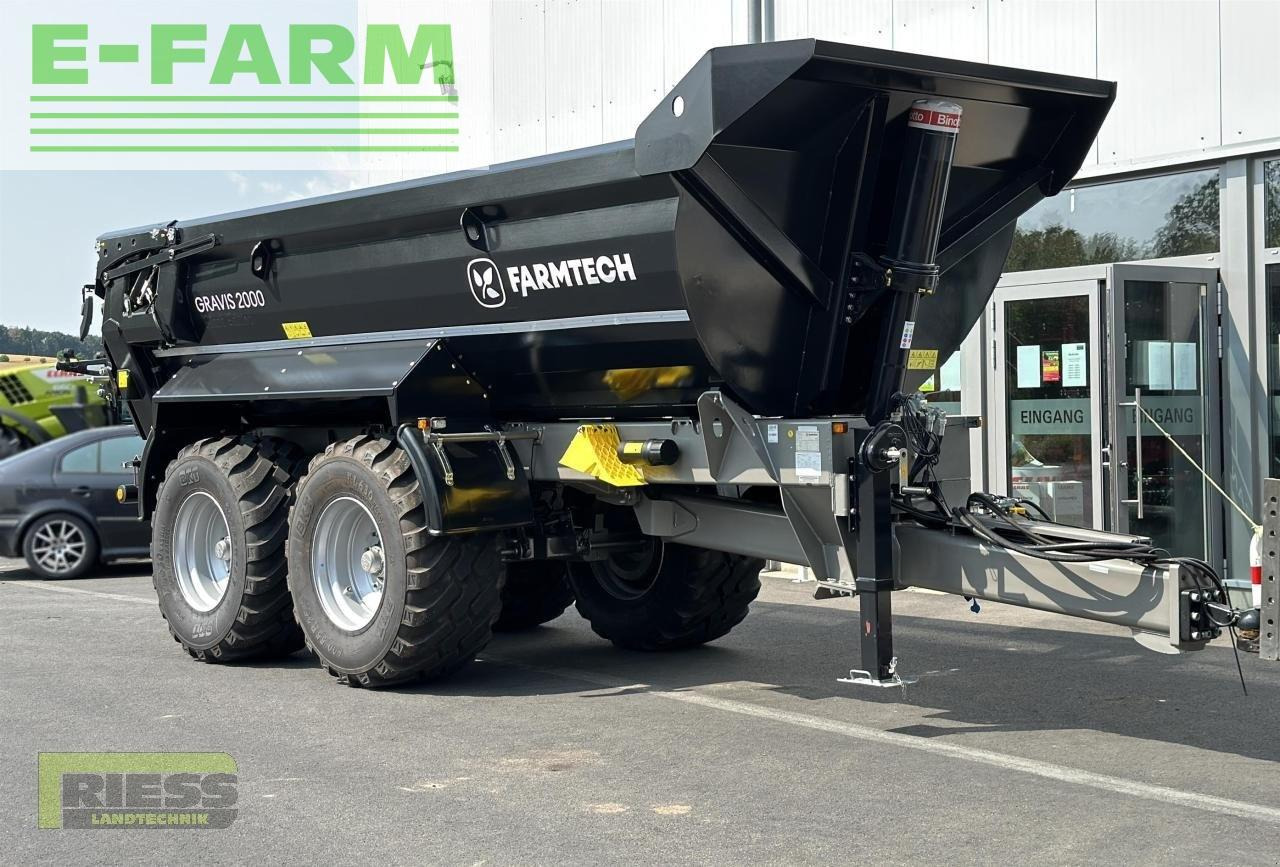 Farmtech gravis 2000 hardox black edition - Kmetijska kiper prikolica/ Demper: slika 2 Farmtech gravis 2000 hardox black edition - Kmetijska kiper prikolica/ Demper: slika 2
