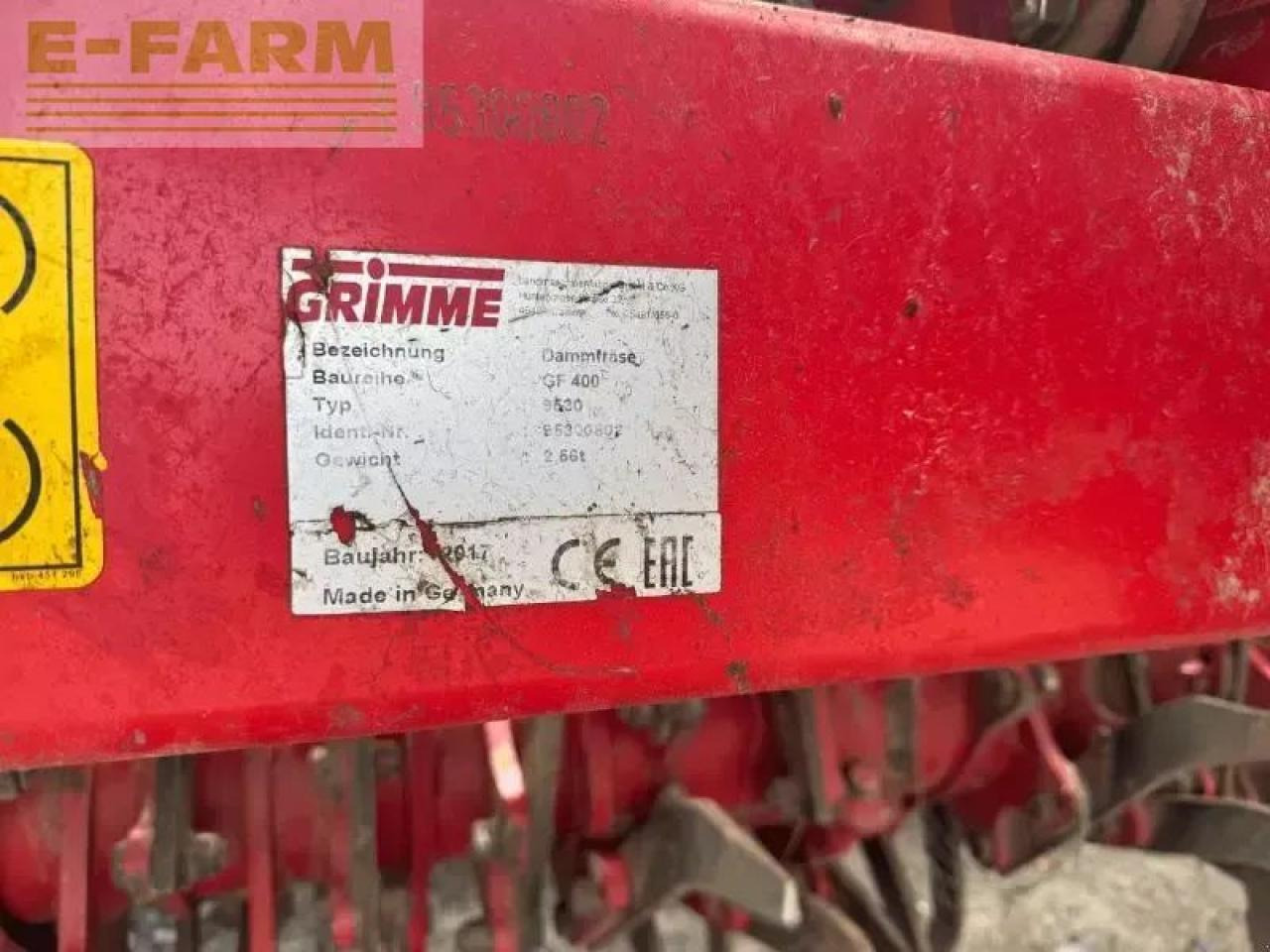 Grimme gf400 - Oprema za obdelavo tal: slika 2 Grimme gf400 - Oprema za obdelavo tal: slika 2