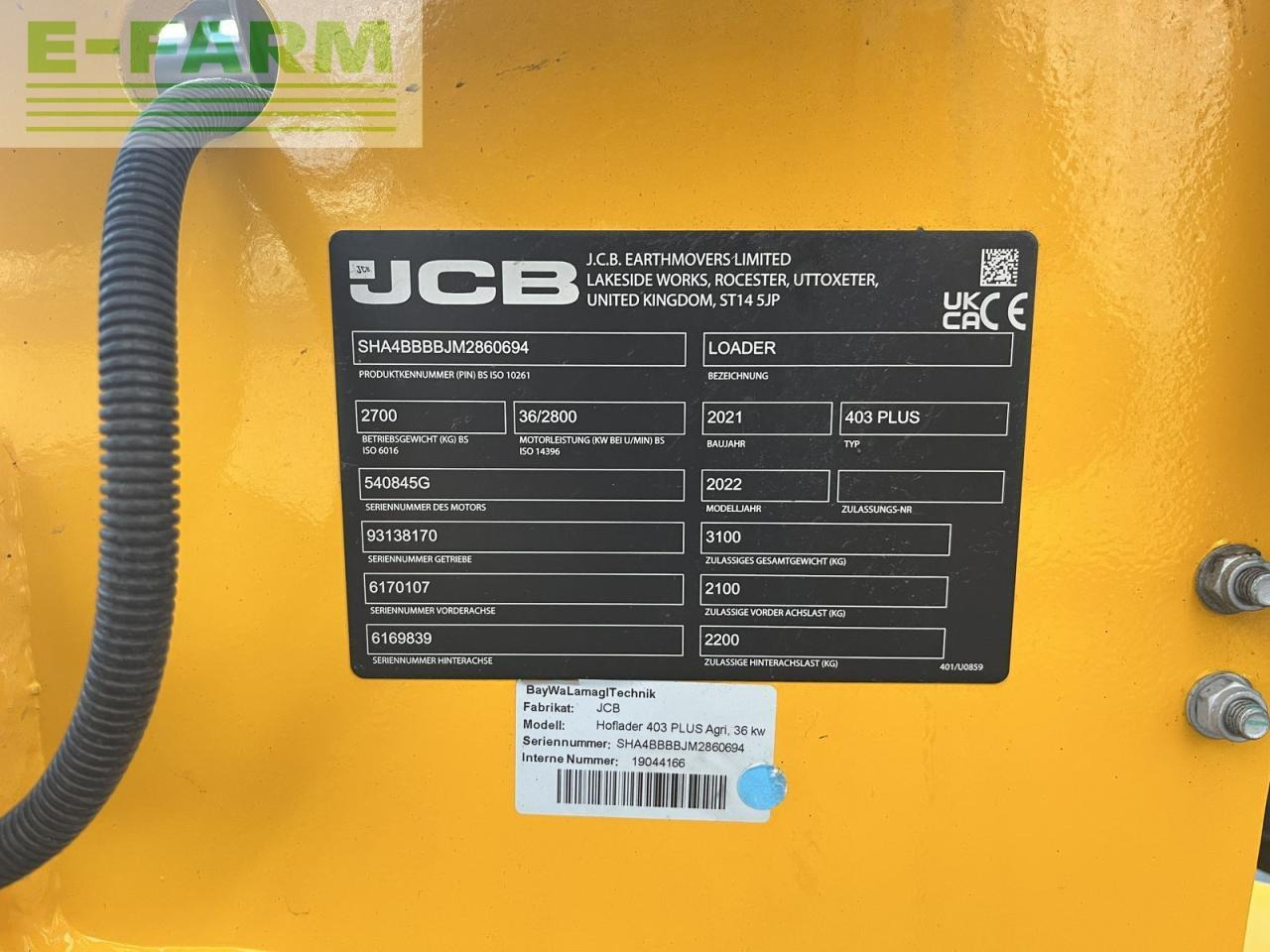 Mini bager JCB 403 agri plus: slika 12
