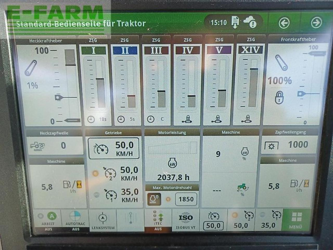 Traktor John Deere 6250r - reifendruckregelanlage: slika 12