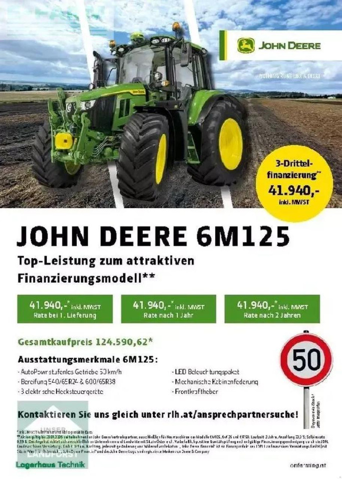 John Deere 6m 125 - Traktor: slika 1 John Deere 6m 125 - Traktor: slika 1