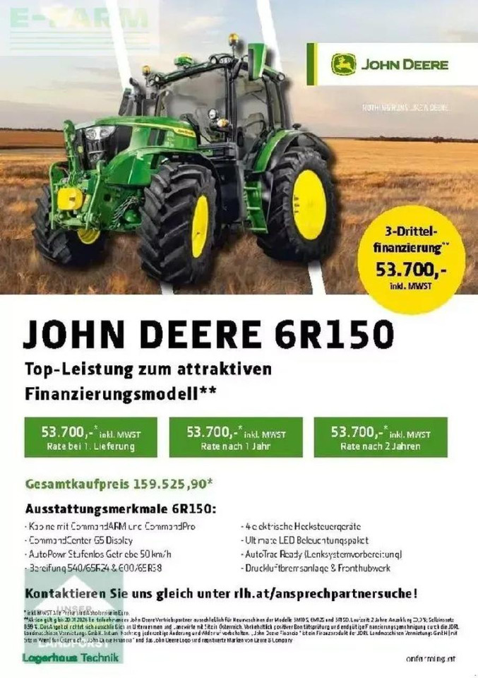 John Deere 6r 150 - Traktor: slika 2 John Deere 6r 150 - Traktor: slika 2