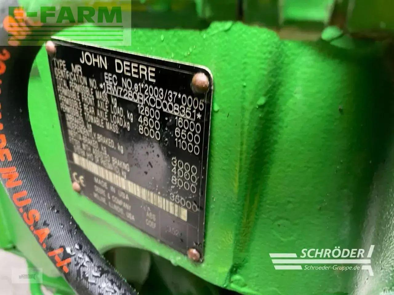 John Deere 7280 r autopower - Traktor: slika 3 John Deere 7280 r autopower - Traktor: slika 3