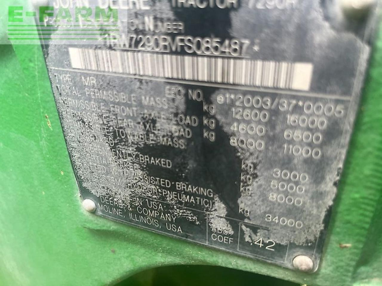 John Deere 7290r - Traktor: slika 1 John Deere 7290r - Traktor: slika 1