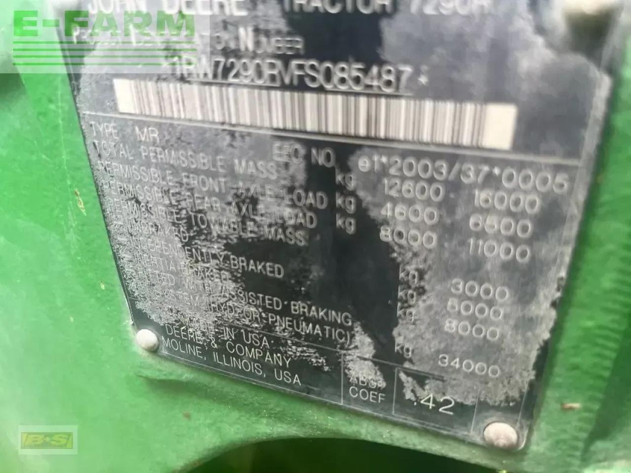 John Deere 7290r - Traktor: slika 1 John Deere 7290r - Traktor: slika 1